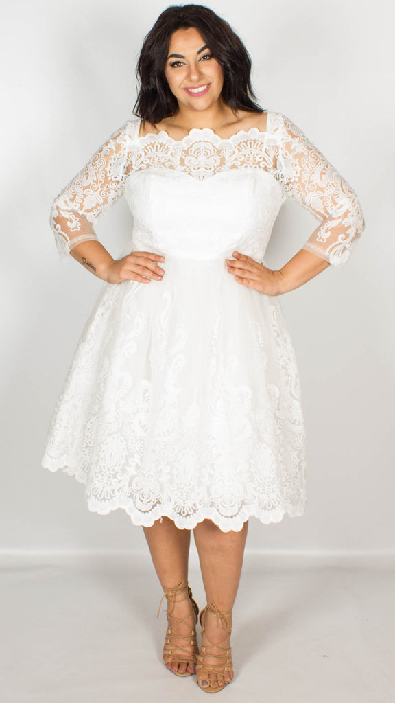 Chi chi shop flora dress white