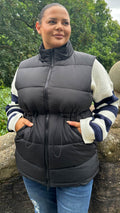 CurveWow Padded Gilet Black