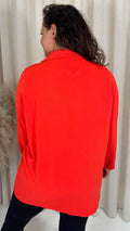 CurveWow Double Breasted Blazer Burnt Orange