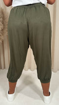 CurveWow Pocket Harem Trouser Khaki