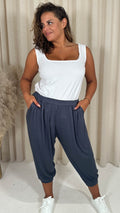 CurveWow Pocket Harem Trouser Charcoal