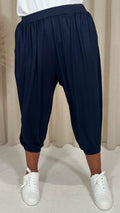 CurveWow Pocket Harem Trouser Navy