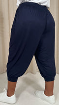 CurveWow Pocket Harem Trouser Navy