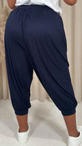 CurveWow Pocket Harem Trouser Navy