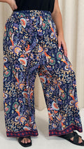 CurveWow Printed Wide Leg Trouser Multi Floral