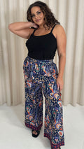 CurveWow Printed Wide Leg Trouser Multi Floral