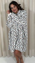 CurveWow Snuggle Hoodie Leopard