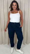 CurveWow Cargo Trouser Navy