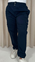 CurveWow Cargo Trouser Navy