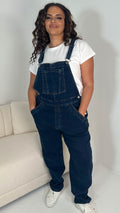 CurveWow Denim Dungaree Dark Wash