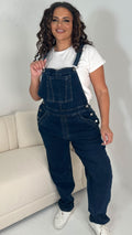 CurveWow Denim Dungaree Dark Wash