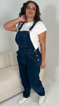 CurveWow Denim Dungaree Dark Wash