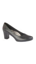 Plain Court Shoe Black PU