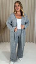 CurveWow Snit Longline Cardigan Grey