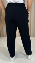 CurveWow Double Pleated Pocket Jogger Black