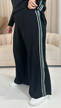 CurveWow Tape Wide Leg Trouser Black