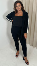 CurveWow Tape Side Blazer Black and White