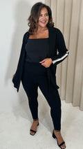 CurveWow Tape Side Blazer Black and White