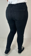 CurveWow Pull On Diamante Jegging Black