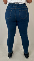 CurveWow Pull On Jegging Mid Blue