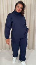 CurveWow Cargo Jogger Navy