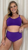 Curvy Seam Free Adjustable Comfort Bra Purple