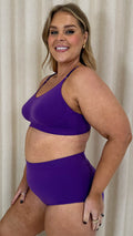 Curvy Seam Free Adjustable Comfort Bra Purple