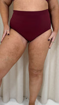 Curvy Seam Free Comfort Brief Burgundy