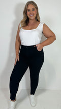 CurveWow Skinny Jeans Black