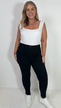 CurveWow Skinny Jeans Black